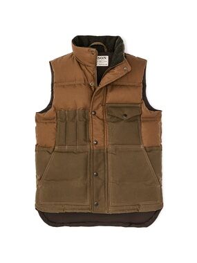 Filson Goose Down Cruiser Vest Waxed - Medium